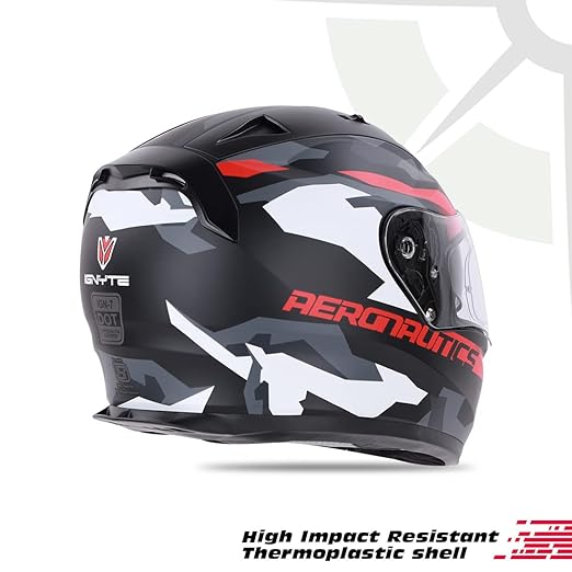 Ignyte IGN-7 Camo ISI / DOT Certified Double Visor Full Face Helmet Outer Anti-Fog Clear Visor and Inner Smoke Sun Shield .