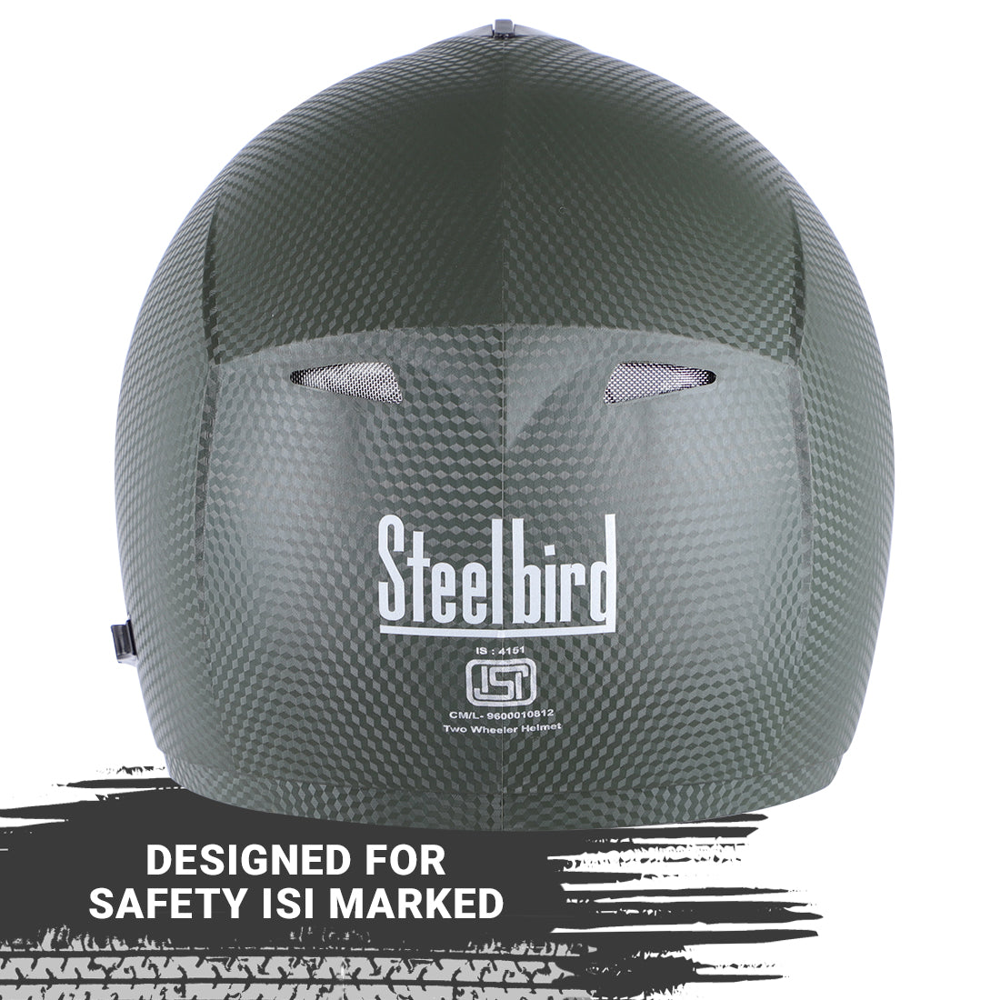 Steelbird Rox Cyborg ISI Certified Full Face Helmet for Men and Women with Inner Smoke Sun Shield and Outer Clear Visor.