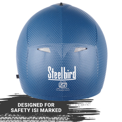 Steelbird Rox Cyborg ISI Certified Full Face Helmet for Men and Women with Inner Smoke Sun Shield and Outer Clear Visor