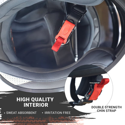 Steelbird SBH-17 Terminator ISI Certified Matt Finish Full Face Graphic Helmet .