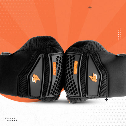 Steelbird Polyester Adventure A-2 Full Finger Bike Riding Gloves with Touch Screen Sensitivity at Thumb and Index Finger, Protective Off-Road Motorbike Racing .