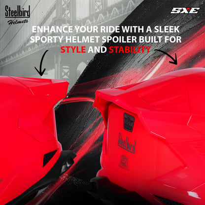 Steelbird SBH-61 SXE Pinlock ISI and Dot Certified Full Face Helmet for Men with Inner Silver Sunshield . Clear With Chrome Visor.