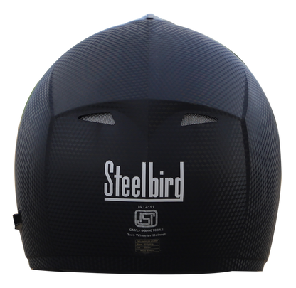 Steelbird Rox Cyborg ISI Certified Full Face Helmet for Men and Women with Inner Smoke Sun Shield and Outer Clear Visor