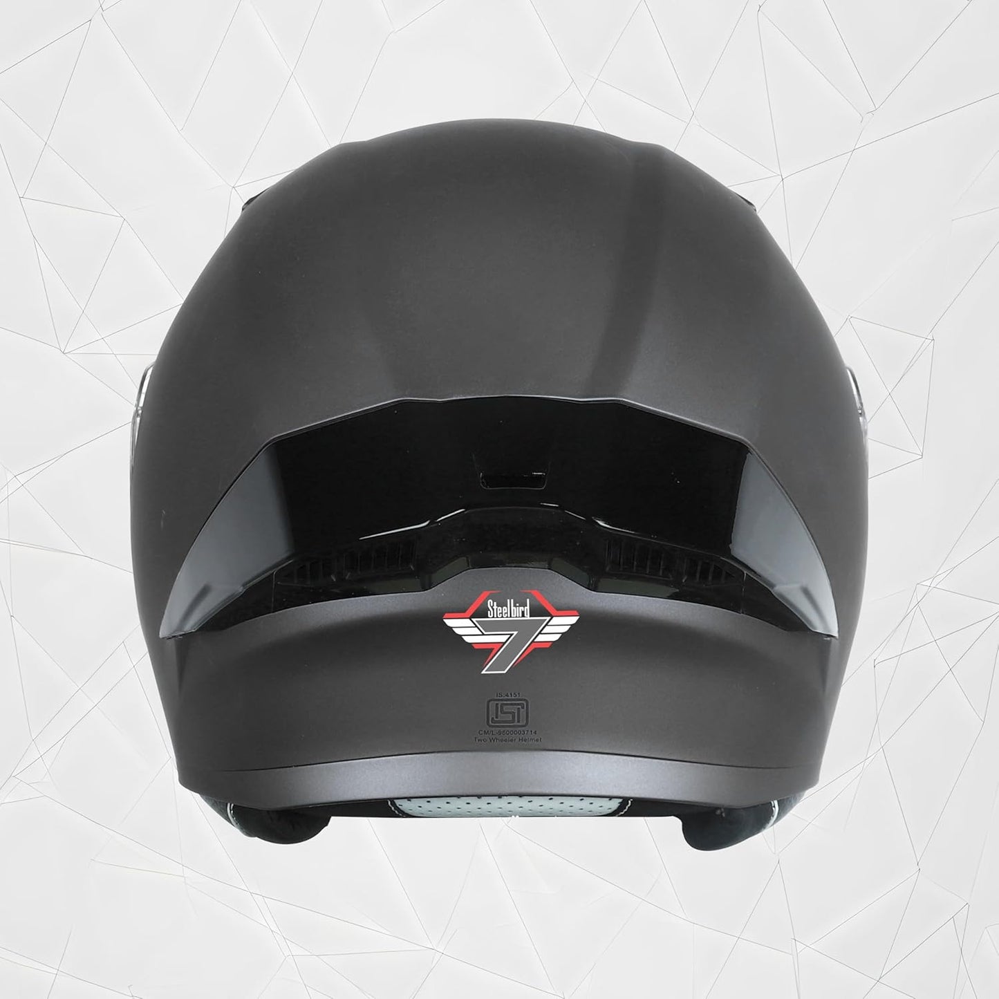 Steelbird SBA-20 7Wings ISI Certified Flip-Up Helmet with Black Spoiler for Men and Women with Inner Smoke Sun Shield (Glossy Grey)