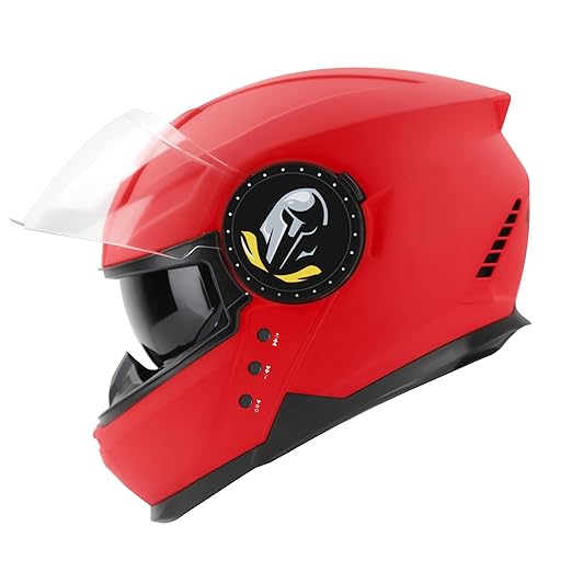 Steelbird Bluetooth Full Face ISI Certified Helmet for Men with Inner Smoke Sun Shield | SBH-40 7Wings .