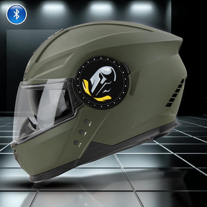 Steelbird Bluetooth Full Face ISI Certified Helmet for Men with Inner Smoke Sun Shield | SBH-40 7Wings .