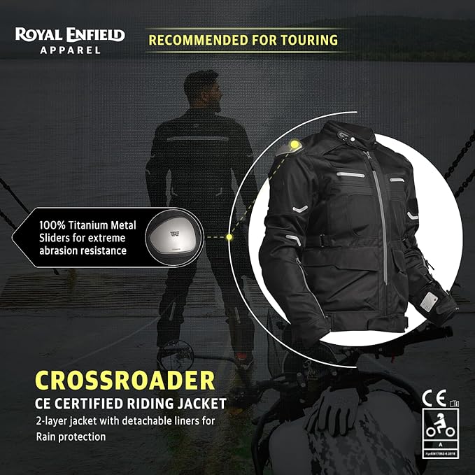 CROSSROADER RIDING JACKET - BLACK