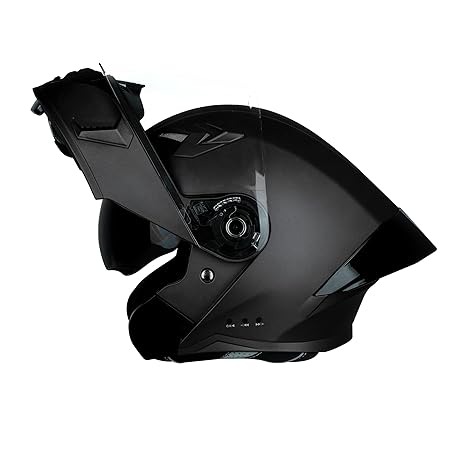 Steelbird Bluetooth Flip Up Isi Certified Motorcycling Helmet For Men And Women With Inner Smoke Sun Shield|Sba-20 7Wings