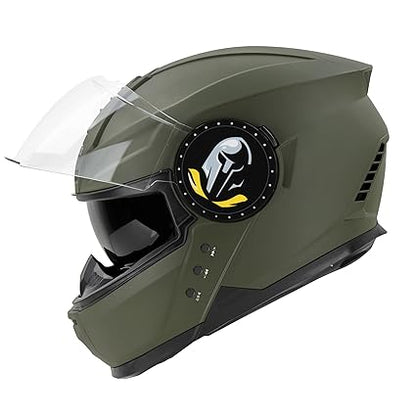 Steelbird Bluetooth Full Face ISI Certified Helmet for Men with Inner Smoke Sun Shield | SBH-40 7Wings .