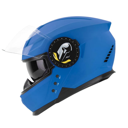 Steelbird Bluetooth Full Face ISI Certified Helmet for Men with Inner Smoke Sun Shield | SBH-40 7Wings .