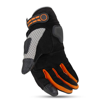 Steelbird Polyester Adventure A-1 Full Finger Riding Gloves With Touch Screen Sensitivity At Thumb & Index Finger, Protective Off-Road Motorbike Racing.