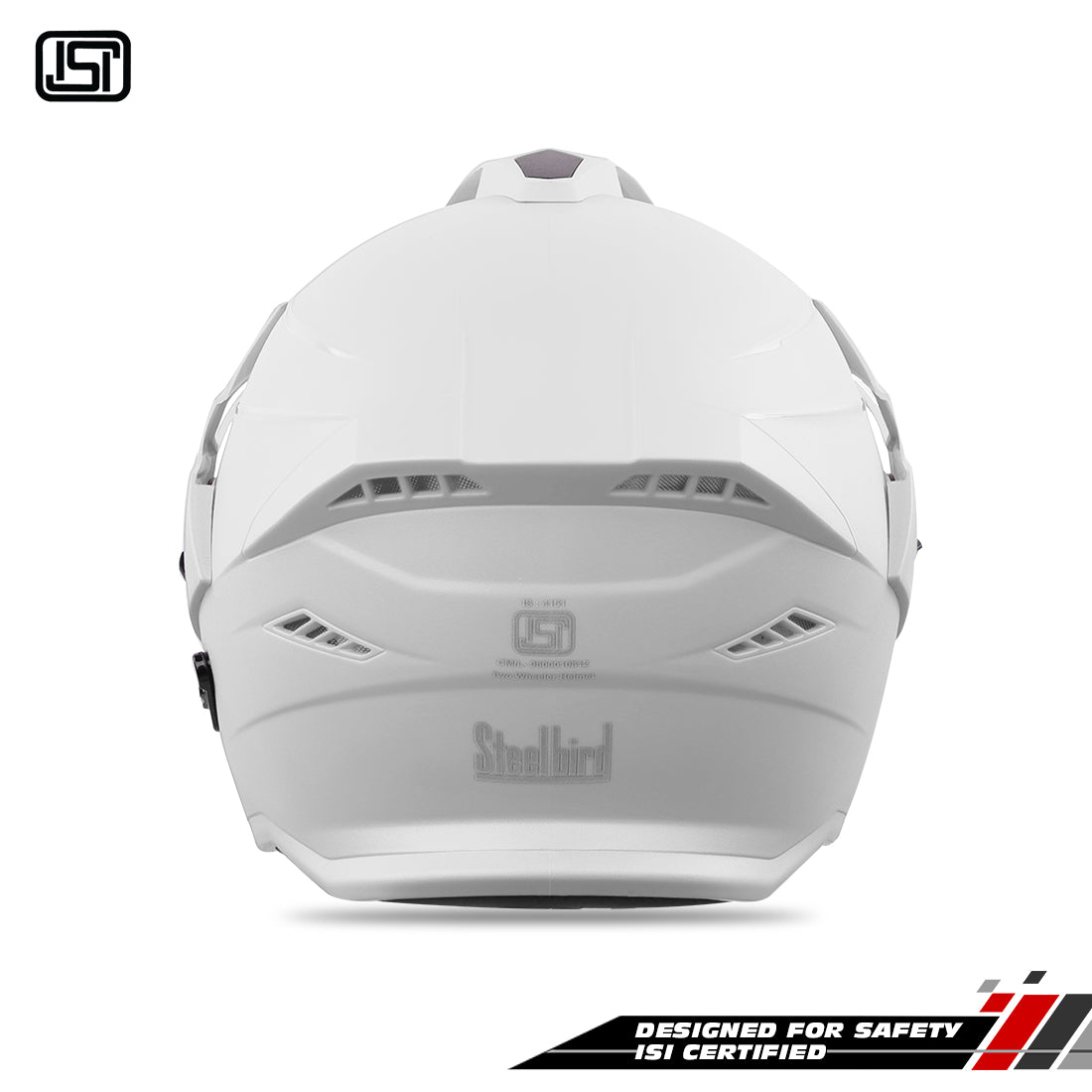 Steelbird SBH-23 GT Plus Open Face ISI Certified Helmet with Inner Sun Shield .