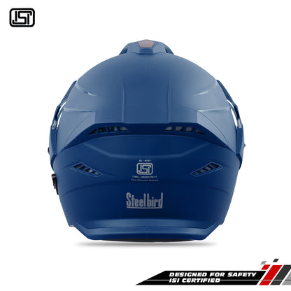 Steelbird SBH-23 GT Plus Open Face ISI Certified Helmet with Inner Sun Shield.