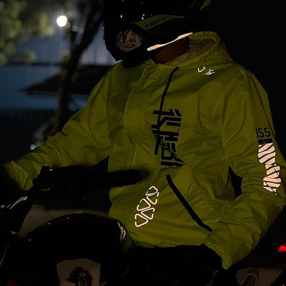 Ignyte Rain Jacket 100% Waterproof Polyester Rain Jacket For Men, Adjustable Hood and Storage Bag