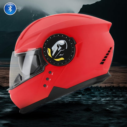 Steelbird Bluetooth Full Face ISI Certified Helmet for Men with Inner Smoke Sun Shield | SBH-40 7Wings .