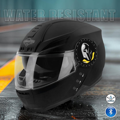 Steelbird Bluetooth Full Face ISI Certified Helmet for Men with Inner Smoke Sun Shield | SBH-40 7Wings .