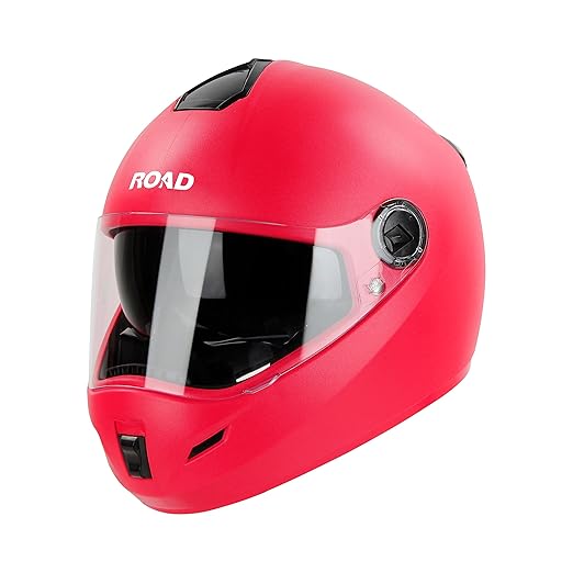 Steelbird SBH-34 Rox Road ISI Certified Full Face Helmet with Inner Smoke Sun Shield and Outer Clear Visor