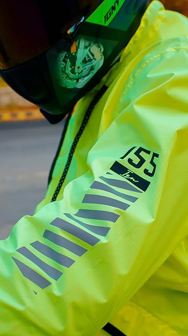 Ignyte Rain Jacket 100% Waterproof Polyester Rain Jacket For Men, Adjustable Hood and Storage Bag