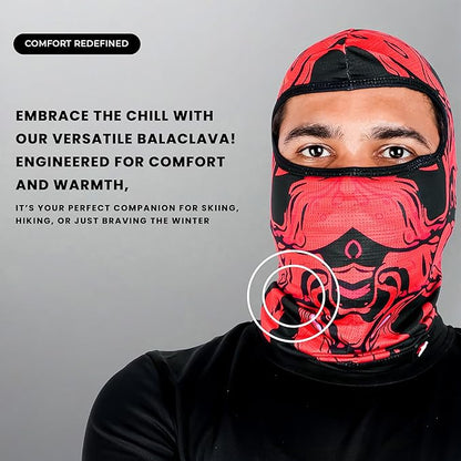 Steelbird Printed Balaclava Most Suitable for Motorcycling, Running, Sports, Head and Face Cover