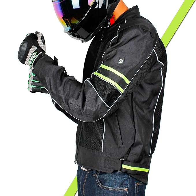 Steelbird Khardungla Riding Jacket with Impact Protection and Abrasion Resistance Removable CE Level 2 Protector .