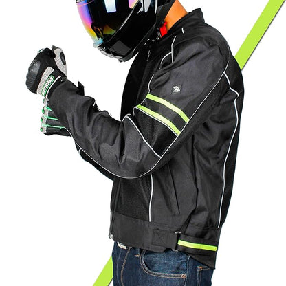 Steelbird Khardungla Riding Jacket with Impact Protection and Abrasion Resistance Removable CE Level 2 Protector .