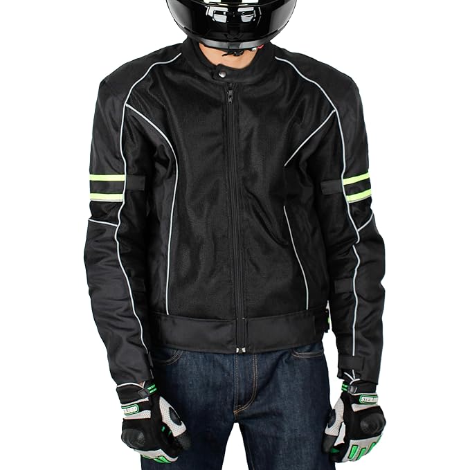 Steelbird Khardungla Riding Jacket with Impact Protection and Abrasion Resistance Removable CE Level 2 Protector .