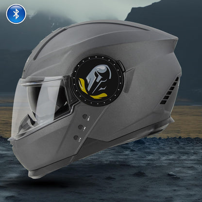 Steelbird Bluetooth Full Face ISI Certified Helmet for Men with Inner Smoke Sun Shield | SBH-40 7Wings .