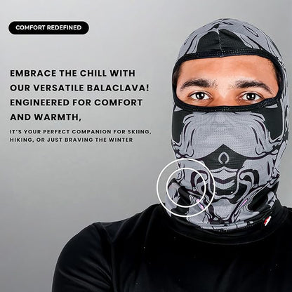 Steelbird Printed Balaclava Most Suitable for Motorcycling, Running, Sports, Head and Face Cover .