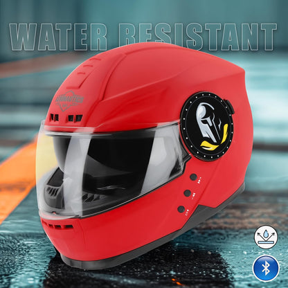 Steelbird Bluetooth Full Face ISI Certified Helmet for Men with Inner Smoke Sun Shield | SBH-40 7Wings .