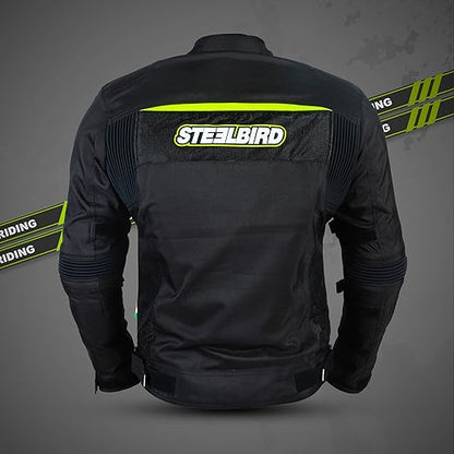Steelbird Zojila Riding Jacket with Impact Protection and Abrasion Resistance.