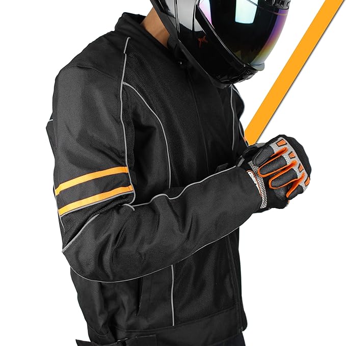 Steelbird Khardungla Riding Jacket with Impact Protection and Abrasion Resistance Removable CE Level 2 Protector