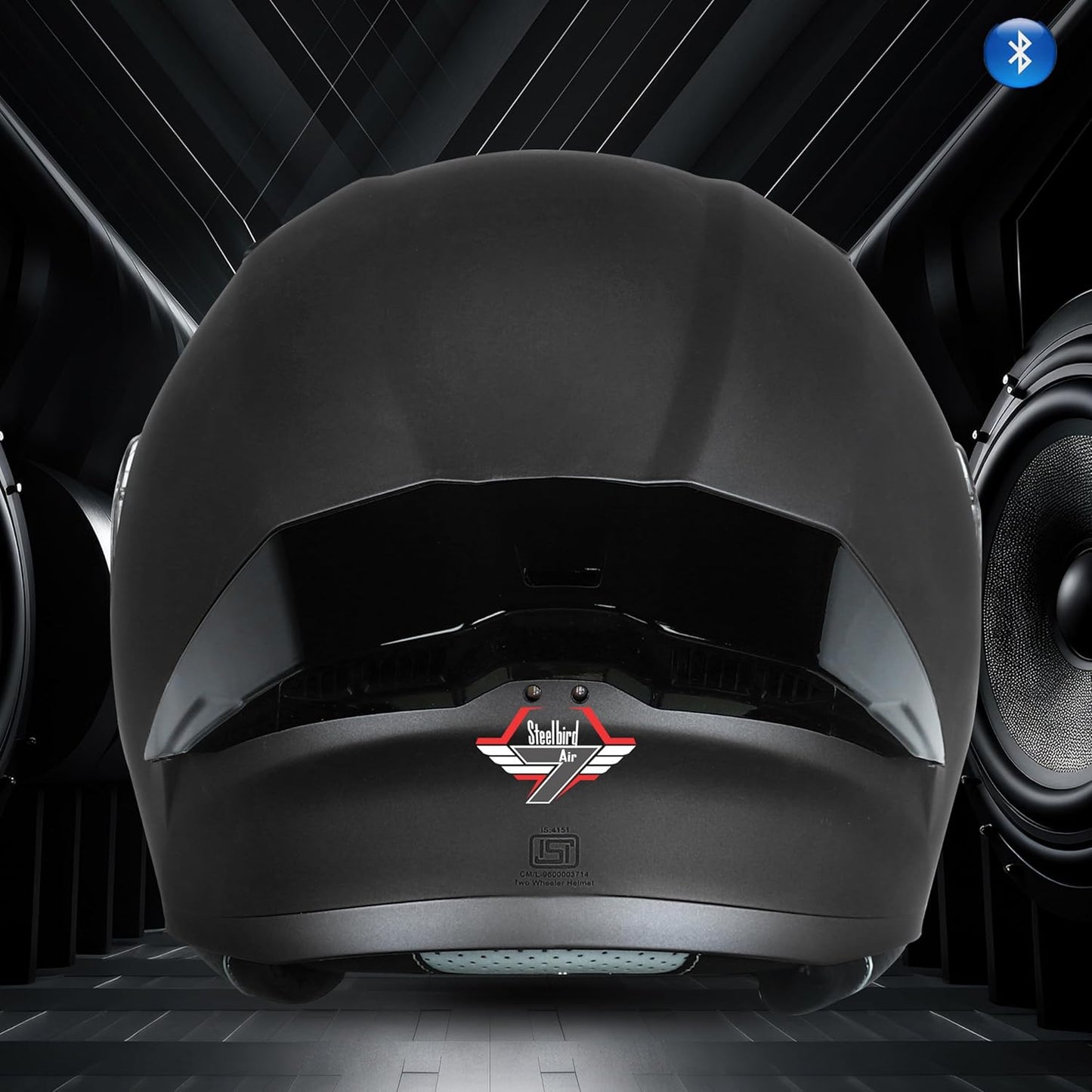 Steelbird Bluetooth Flip Up Isi Certified Motorcycling Helmet For Men And Women With Inner Smoke Sun Shield|Sba-20 7Wings