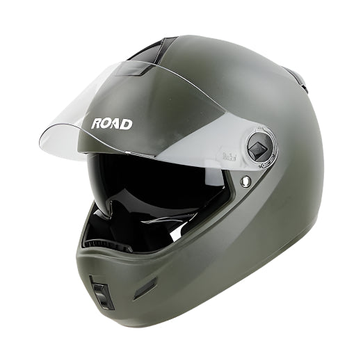 Steelbird SBH-34 Rox Road ISI Certified Full Face Helmet with Inner Smoke Sun Shield and Outer Clear Visor
