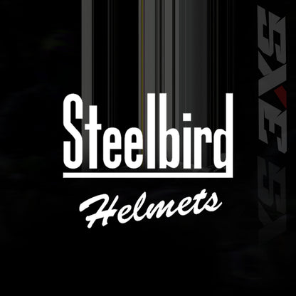 Steelbird SBH 61 SXE X2 ISI and Dot Certified Full Face Helmet for Men and with Inner Silver Sunshield (Glossy Black Grey)