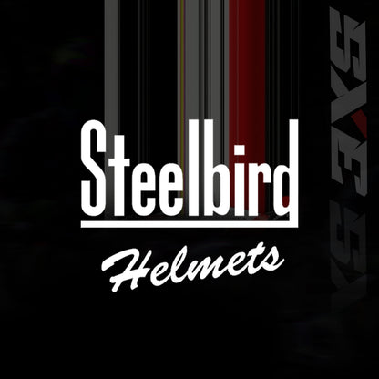 Steelbird SBH-61 SXE X2 Pinlock ISI and Dot Certified Full Face Helmet for Men and with Inner Silver Sunshield (Glossy Black Red with Smoke Visor)