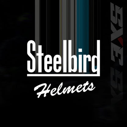 Steelbird SBH-61 SXE X2 Pinlock ISI and Dot Certified Full Face Helmet for Men and with Inner Silver Sunshield (Glossy Black Cyan Green with Smoke Visor)