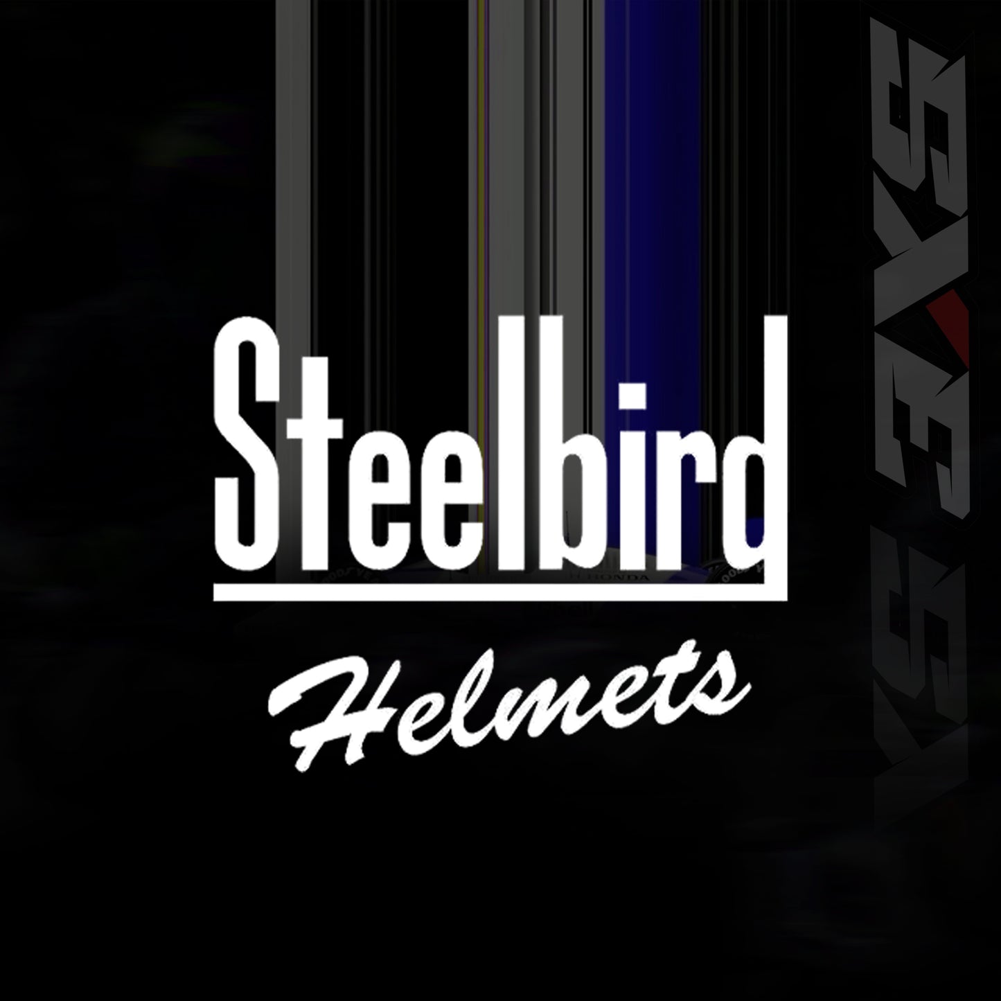 Steelbird SBH-61 SXE X2 Pinlock ISI and Dot Certified Full Face Helmet for Men and with Inner Silver Sunshield (Glossy Black Blue with Smoke Visor)