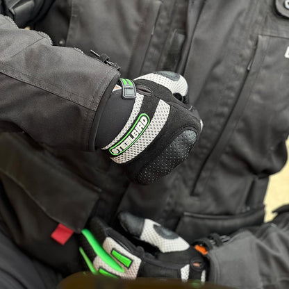 Steelbird Polyester Adventure A-1 Full Finger Riding Gloves With Touch Screen Sensitivity At Thumb & Index Finger, Protective Off-Road Motorbike Racing.