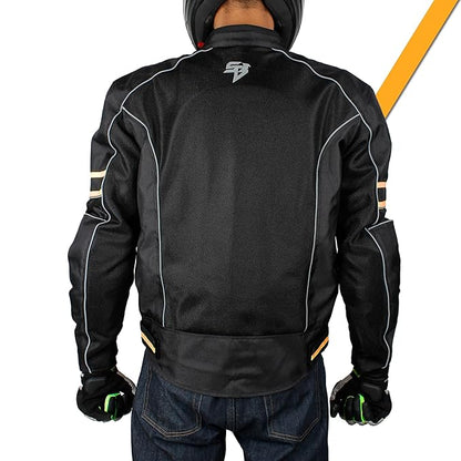 Steelbird Khardungla Riding Jacket with Impact Protection and Abrasion Resistance Removable CE Level 2 Protector