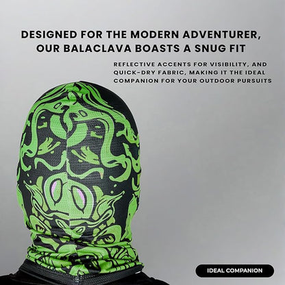 Steelbird Printed Balaclava Most Suitable for Motorcycling, Running, Sports, Head and Face Cover .