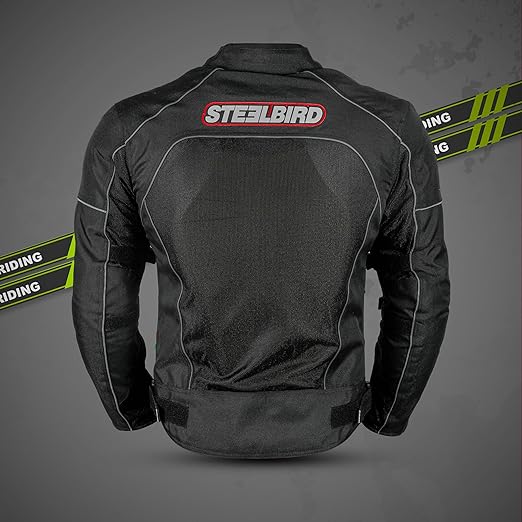 Steelbird Zojila Riding Jacket with Impact Protection and Abrasion Resistance.