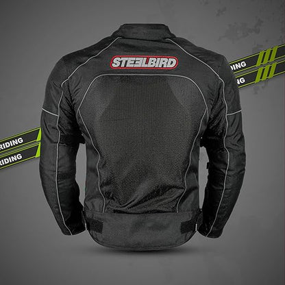 Steelbird Zojila Riding Jacket with Impact Protection and Abrasion Resistance.