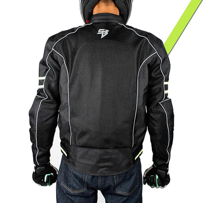 Steelbird Khardungla Riding Jacket with Impact Protection and Abrasion Resistance Removable CE Level 2 Protector .