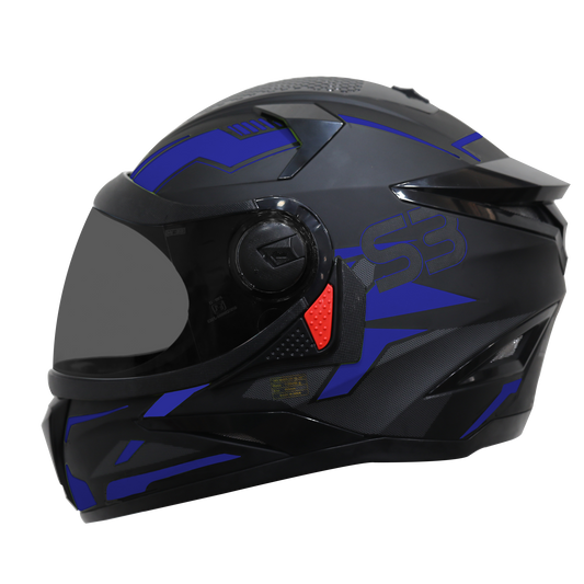 Steelbird SBH-17 Terminator ISI Certified Matt Finish Full Face Graphic Helmet