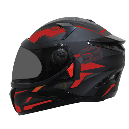 Steelbird SBH-17 Terminator ISI Certified Matt Finish Full Face Graphic Helmet .