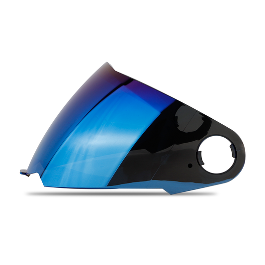 Steelbird SBA-1 Helmet Visor Compatible for All SBA-1 Model Helmets  (Chrome Blue )