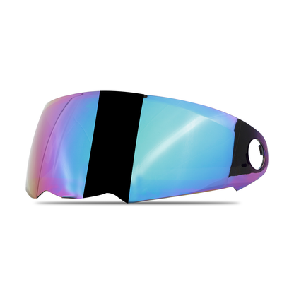 Steelbird SBA-1 Helmet Visor Compatible for All SBA-1 Model Helmets Chrome Rainbow Visor.