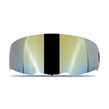 Steelbird SBA-1 Helmet Visor Compatible for All SBA-1 Model Helmets Chrome Gold Visor.