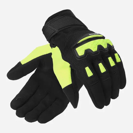 ROYAL ENFIELD URBAN HUSTLER V2 GLOVES - NEON GREEN