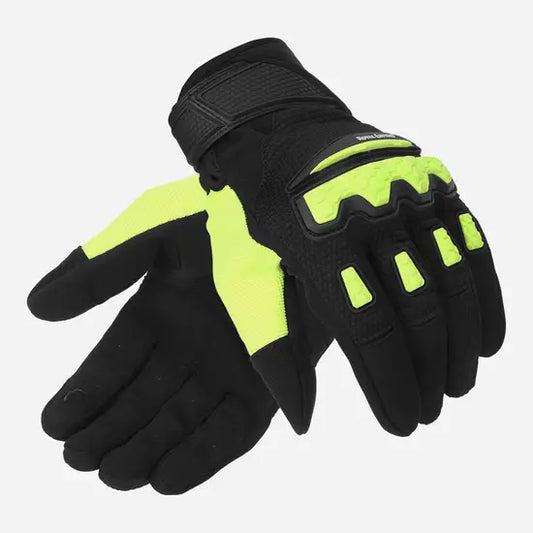 ROYAL ENFIELD URBAN HUSTLER V2 GLOVES - NEON GREEN